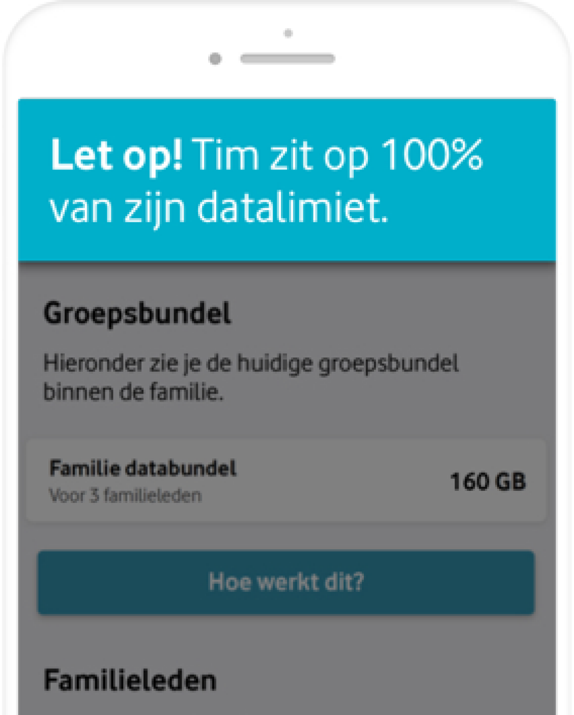 Bericht datategoed verbruikt