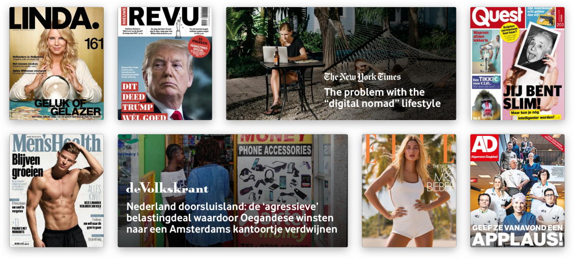 Blendle covers tijdschriften en kranten