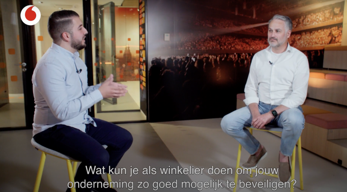 Joost van Oord, cybercrime expert van Vodafone Business, geeft advies