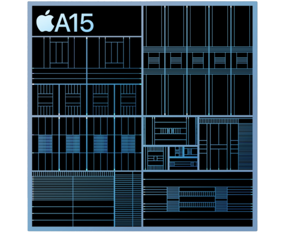 De A15 Bionic chip van de iPhone 13 en iPhone 13 Pro