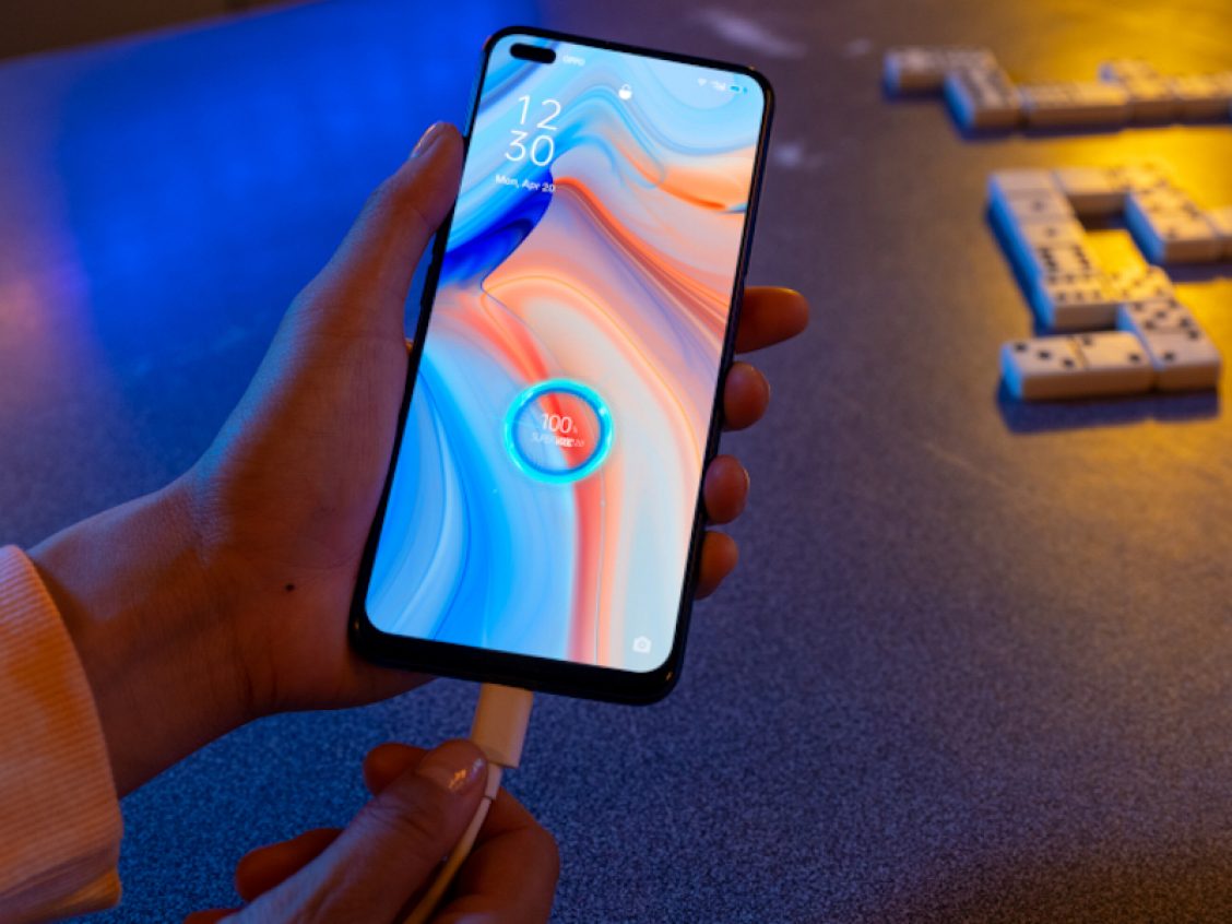 Oppo Reno 4 5G 128GB Galactic Blue met abonnement bestellen