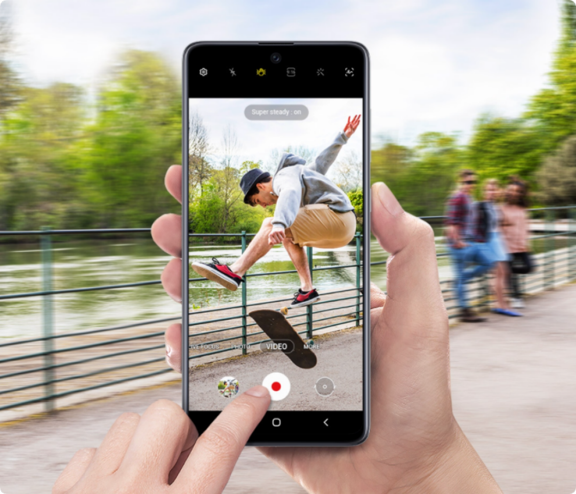 Galaxy A72 scherm