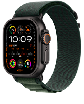 apple watch ultra 2 2024 49mm medium green alpine